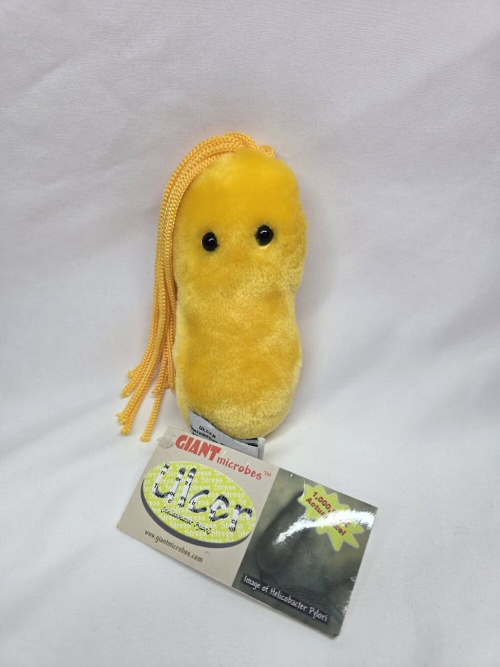 Giant Microbes ULCER Plush Stuffed Toy Yellow by Drew Oliver With Tags